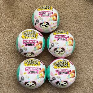 5 MGA's Miniverse Make It Mini Diner Series 4 NEW